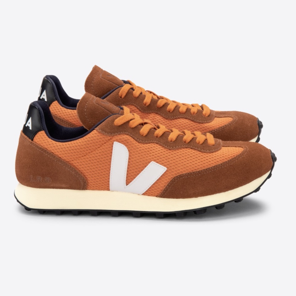 VEJA rio Branco alveomesh pumpkin sneakers anthropologie free people orange